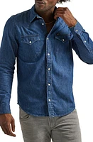 Lee Regular Fit Denim Western Shirt Mid Stone at Nordstrom,