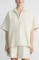 Lafayette 148 New York Basketweave Jacquard Jacket Pebble at Nordstrom,