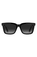 Marc Jacobs 54mm Gradient Square Sunglasses in Black /Grey Shaded at Nordstrom