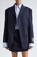 Commission Shift Front Blazer Navy at Nordstrom,