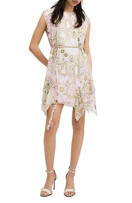 AllSaints Audrina Avalon Paisley Print Minidress Pistachio Green at Nordstrom, Us