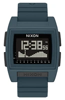 Nixon Base Tide Pro Digital Silicone Strap Watch, 42mm in Dark Slate at Nordstrom