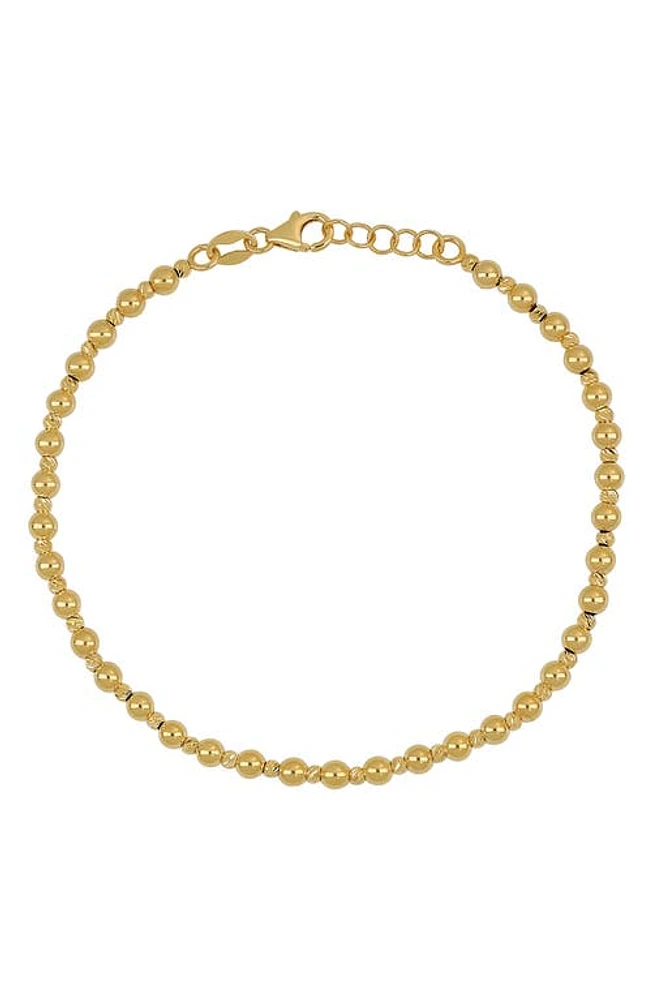 Bony Levy Mykonos14K Gold Beaded Bracelet in 14K Yellow Gold at Nordstrom, Size 7