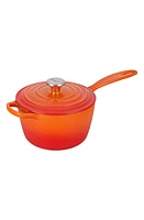 Le Creuset Signature 2.25-Quart Enameled Cast Iron Saucepan in Flame at Nordstrom