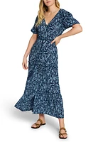 Faherty Orinda Floral Maxi Dress Blue Esna at Nordstrom,