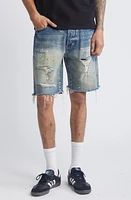 Billionaire Boys Club Cadet Ripped Denim Shorts Evo at Nordstrom,