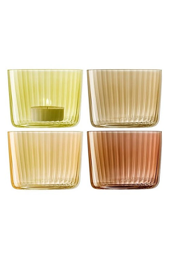 LSA 4-Piece Votive Candleholder Set in Amber at Nordstrom