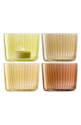 LSA 4-Piece Votive Candleholder Set in Amber at Nordstrom