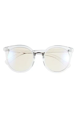 BP. 53mm Round Sunglasses in Clear- Lavender at Nordstrom