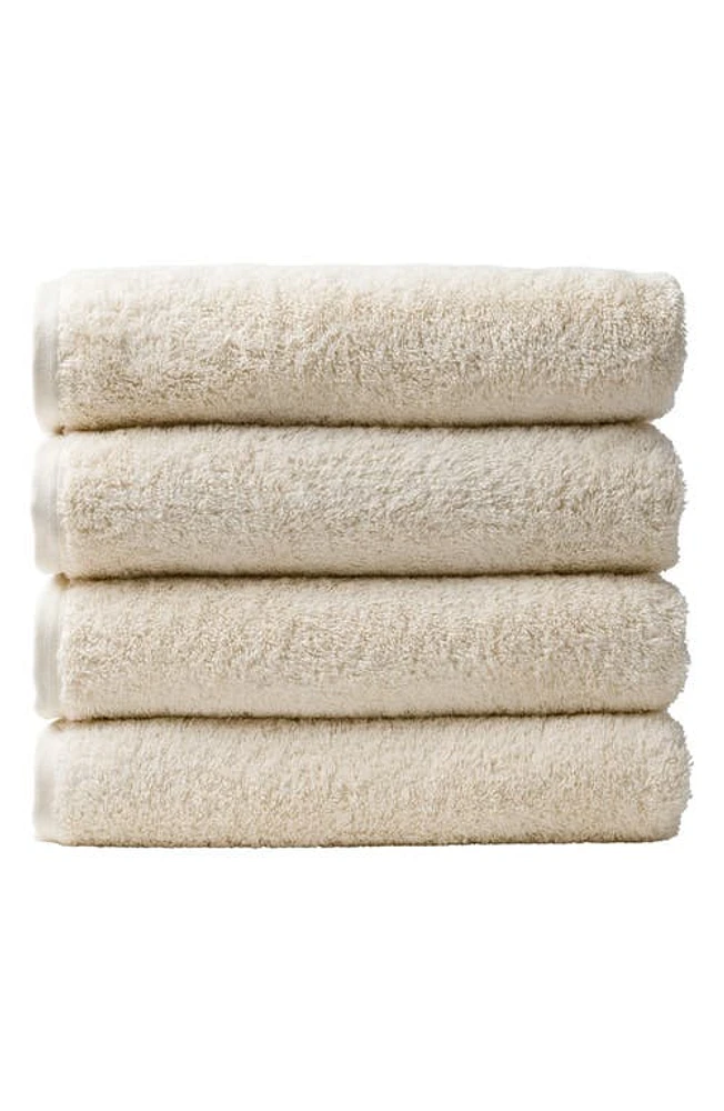 Coyuchi Cloud Loom 4-Piece Organic Cotton Bath Towel Set in Undyed at Nordstrom