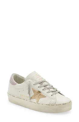 Golden Goose Hi Star Platform Sneaker in White/Gold/Lilac at Nordstrom, Size 8Us