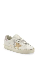 Golden Goose Hi Star Platform Sneaker in White/Gold/Lilac at Nordstrom, Size 8Us