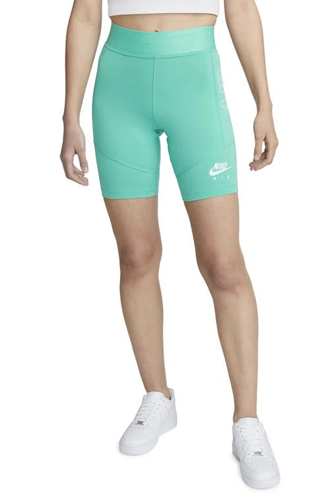 Nike Air Bike Shorts Washed Teal/Barely Green at Nordstrom,