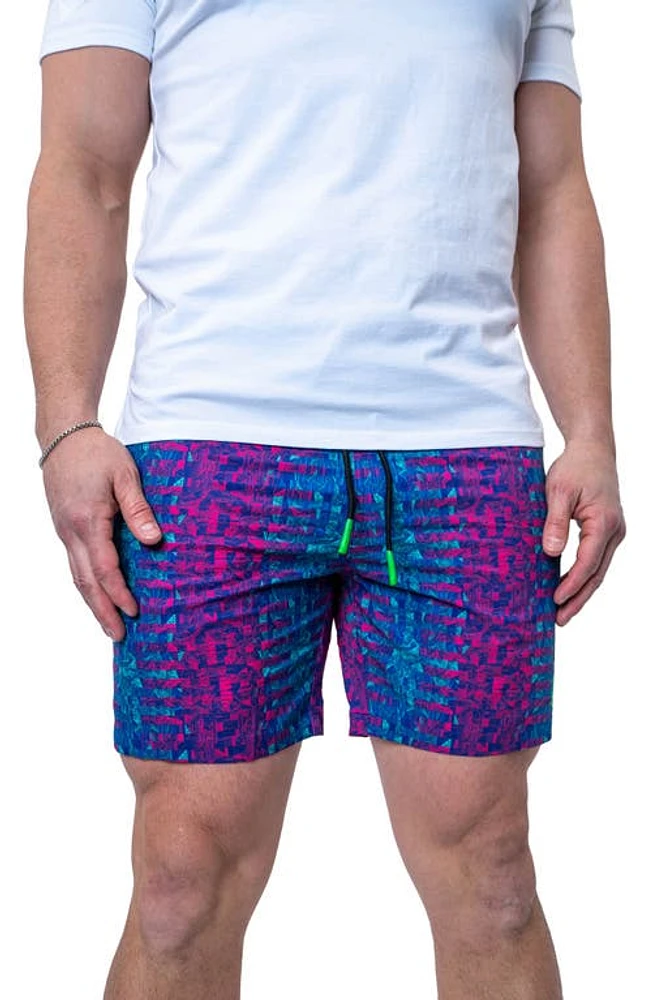 Maceoo Swim Lion Crossfade Multi Trunks Blue at Nordstrom,