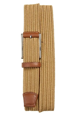 Torino Woven Cotton Belt Khaki at Nordstrom,