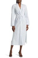 Rails Irie Stripe Long Sleeve Cotton Blend Midi Shirtdress Hampton at Nordstrom,