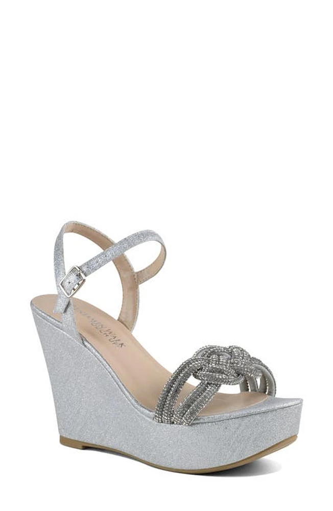 Touch Ups Gemini Platform Wedge Sandal Silver at Nordstrom,