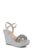 Touch Ups Gemini Platform Wedge Sandal Silver at Nordstrom,