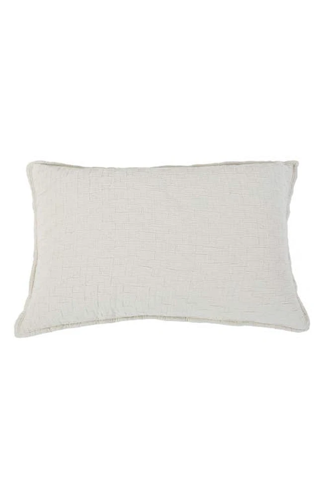 Pom Pom at Home Ojai Textured Cotton Sham in Greige at Nordstrom