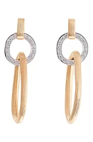 Marco Bicego Jaipur Diamond Double Link Drop Earrings in Yl/Wh Gold at Nordstrom