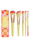 SPECTRUM Colour Colada Cocktail 5-Piece Eye & Face Makeup Brush Set in Yellow at Nordstrom