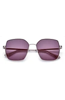 Gemma Styles Goodbye Stranger 56mm Geometric Sunglasses in Thunder at Nordstrom