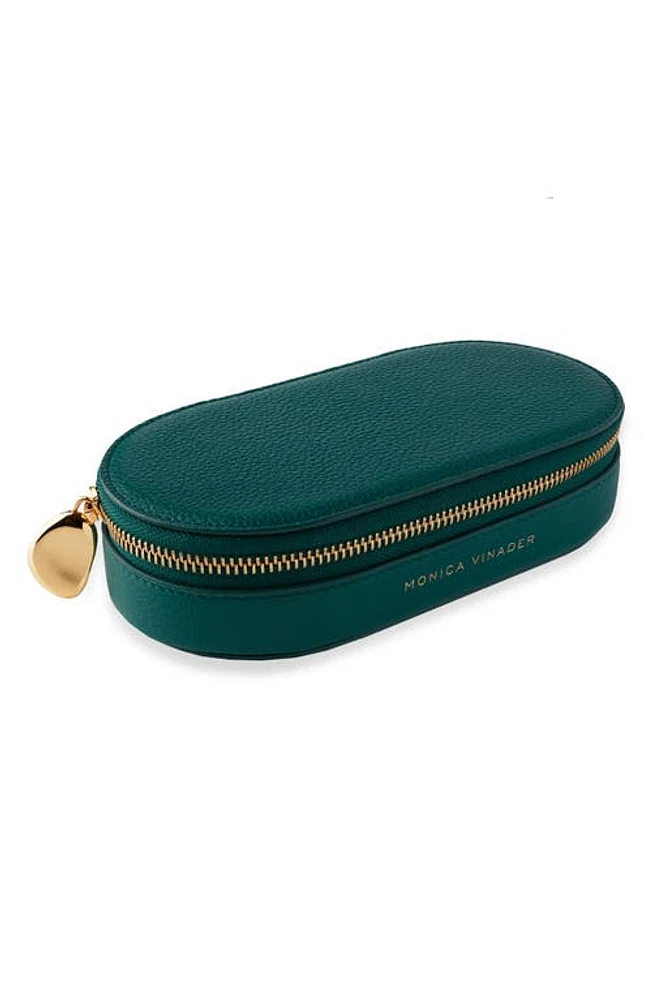 Monica Vinader Leather Jewelry Box in Avocado at Nordstrom