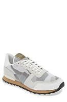 Valentino Garavani Rockrunner Sneaker 52X-Grey/Bianco/Beige at Nordstrom,