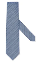 ZEGNA TIES Brera Jacquard Stripe Silk Tie in Light Blue at Nordstrom