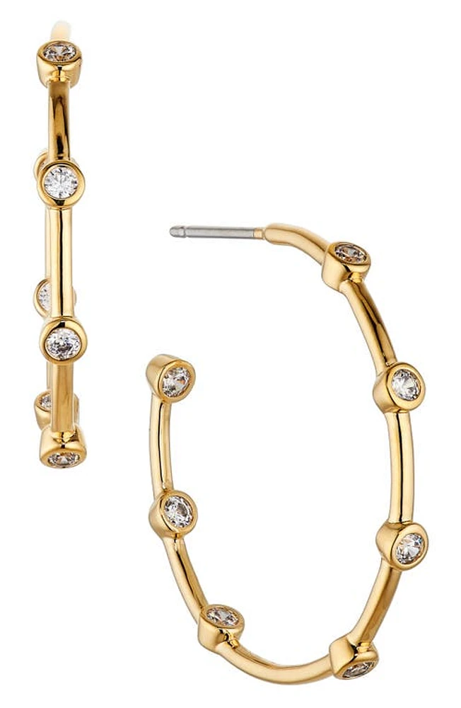 Nadri Daylight Hoop Earrings in Gold at Nordstrom