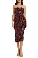 Dress the Population Alexis Sequin Strapless Sheath at Nordstrom,