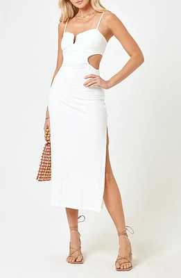 LSPACE Cameron Cutout Rib Cover-Up Midi Dress at Nordstrom,