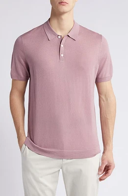 Nordstrom Wool & Silk Blend Polo Sweater at Nordstrom,