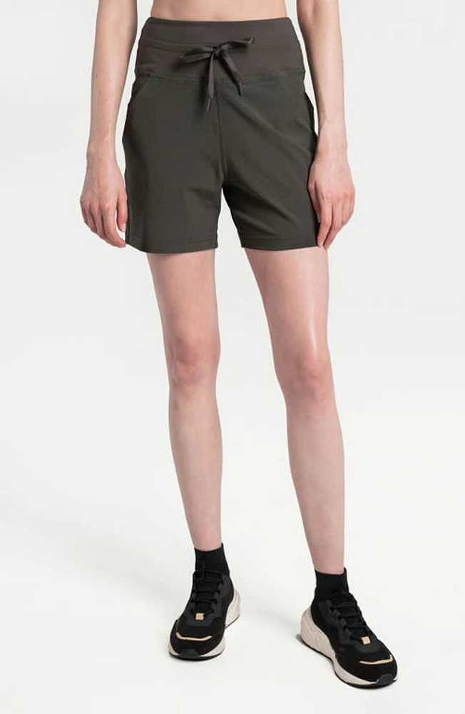 Lole Momentum Drawstring Shorts Olive at Nordstrom,