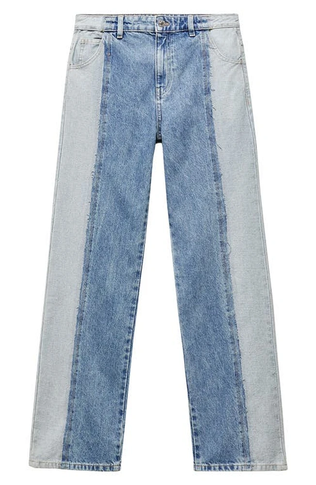 MANGO Olivia Straight Leg Jeans Denim at Nordstrom,