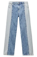 MANGO Olivia Straight Leg Jeans Denim at Nordstrom,