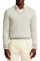 Ralph Lauren Purple Label Herringbone Cashmere V-Neck Sweater Grey Multi at Nordstrom,