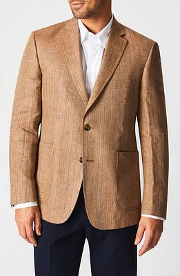 Billy Reid Plaid Linen Sport Coat Tan at Nordstrom,