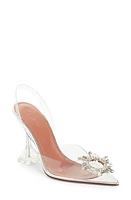 Amina Muaddi Begum Pointed Toe Slingback Pump Transparent at Nordstrom,