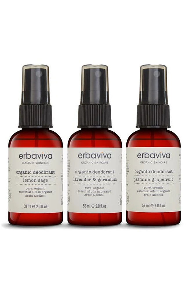 Erbaviva Deodorant Trio in None at Nordstrom