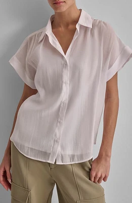 DKNY Organza Camp Shirt at Nordstrom,