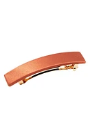 L. Erickson Satin Rectangle Barrette in Fireside at Nordstrom