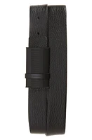 FERRAGAMO Leather Belt Nero Blue Marine at Nordstrom, Eu