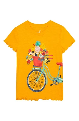 Peek Aren'T You Curious Kids' Bicycle Embellished T-Shirt Orange at Nordstrom,