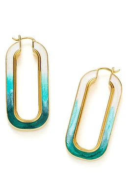 Missoma Enamel Haze Ombré Hoop Earrings in Gold at Nordstrom