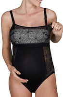 Cache Coeur Dahlia Maternity/Nursing Bodysuit Black at Nordstrom,