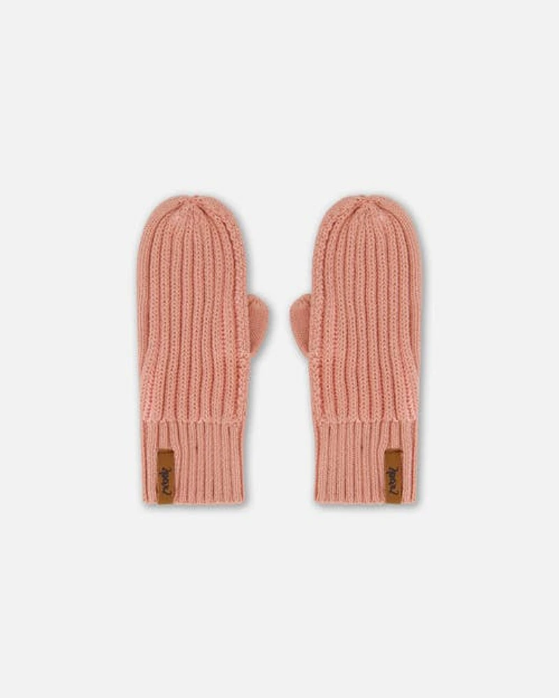 Deux Par Deux Girl's Knit Mittens Ash Rose at Nordstrom