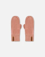 Deux Par Deux Girl's Knit Mittens Ash Rose at Nordstrom