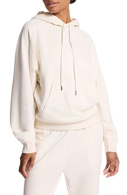 BANDIER Embroidered Logo Terry Hoodie Gardenia at Nordstrom,