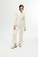 Nocturne Gabardine Jumpsuit in Open White at Nordstrom